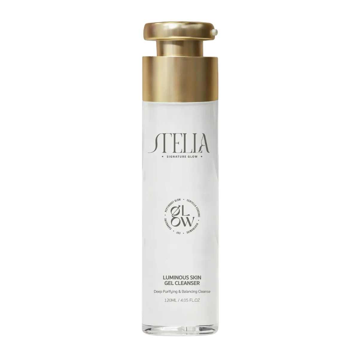 סבון ג'ל עדין לניקוי עמוק והארת העור Luminous Skin Gel Cleanser מבית STELLA, בקבוק 120 מ"ל